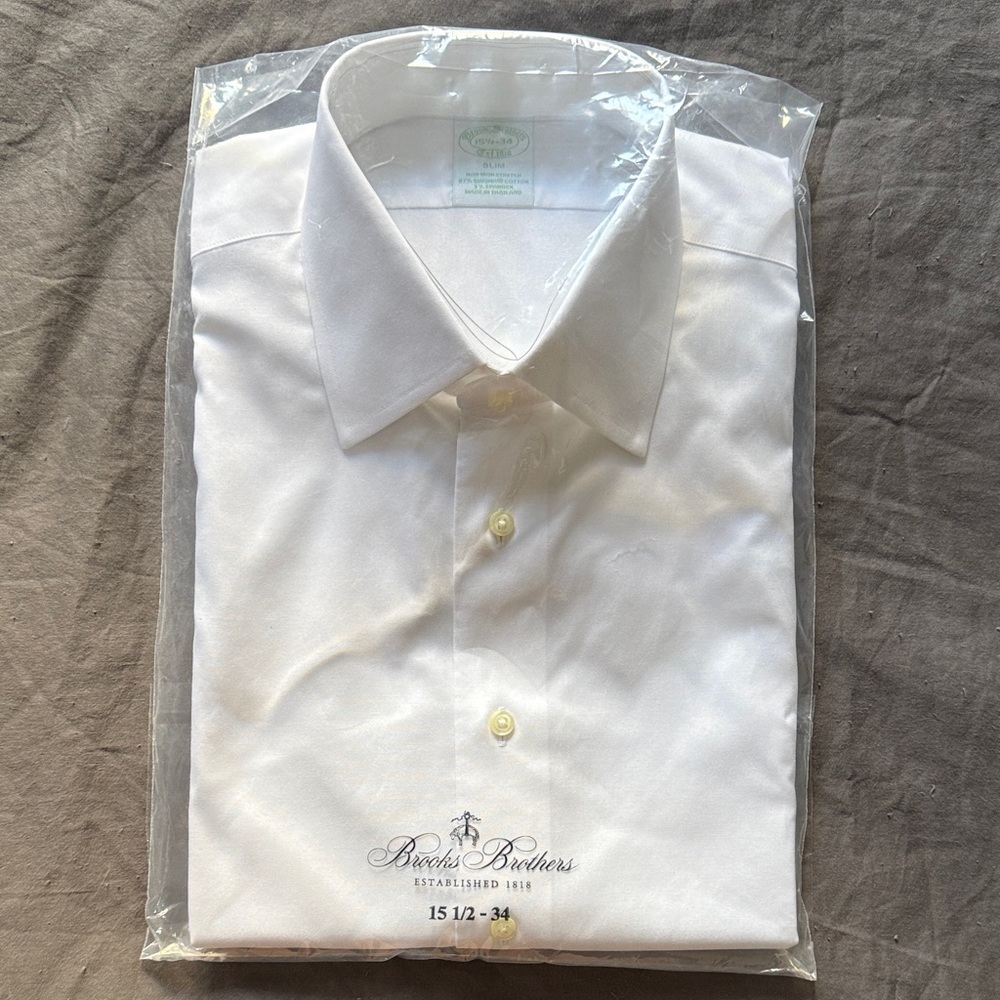 Brooks Brothers Classic White Dress Shirt